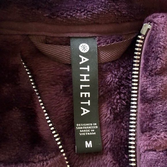 Athleta Purple Cloud Fleece Jacket - Picture 7 of 8